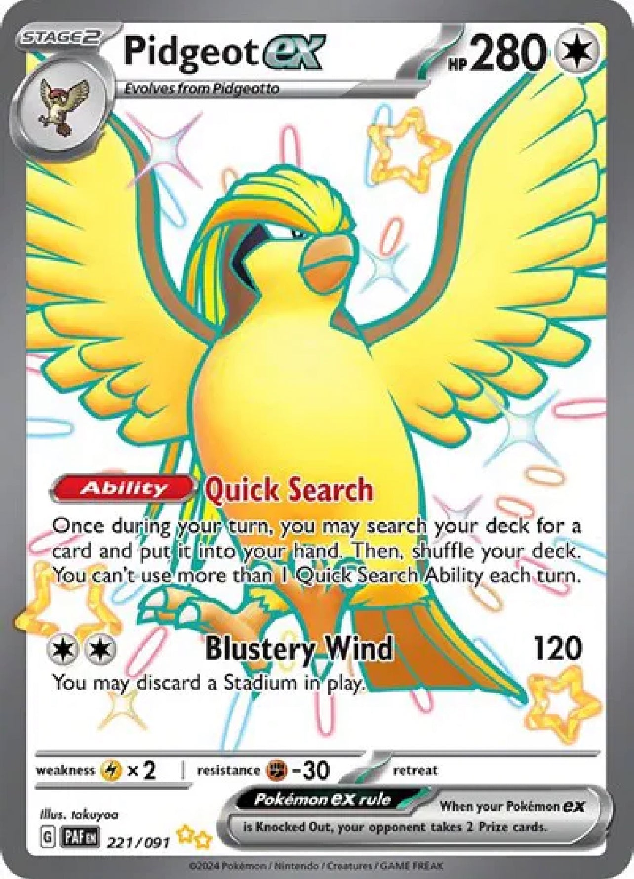 Pidgeot ex - 221/091