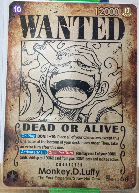 Wanted monkey D luffy SP op09