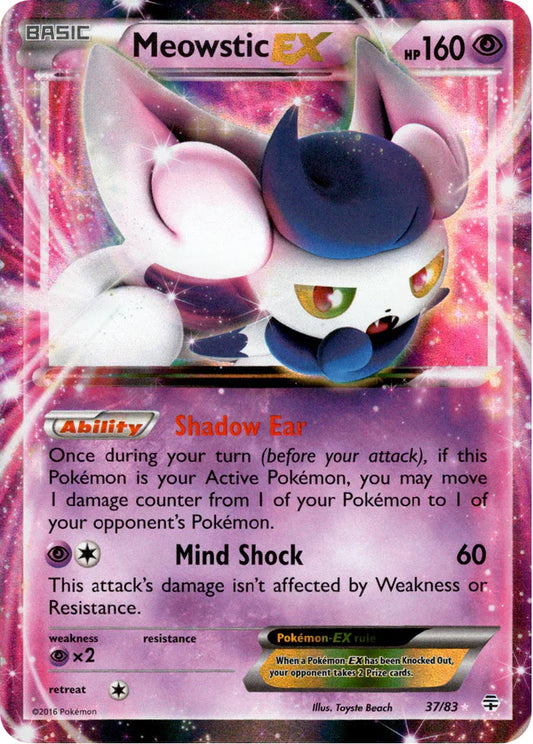 Meowstic EX Pokemon • Ultra Rare • 37 Generations