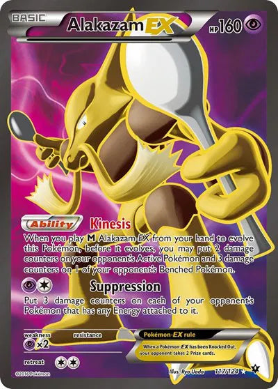 Alakazam EX (Full Art) Pokemon • Ultra Rare • 117 XY - Fates Collide