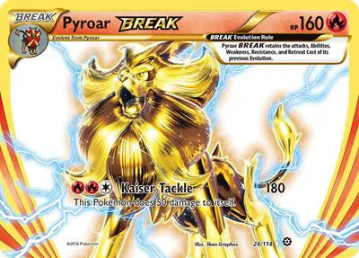 Pyroar BREAK Pokemon • Rare BREAK • 24 Steam Siege