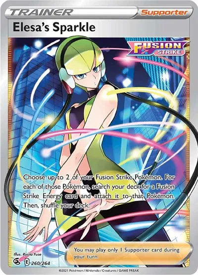 Elesa's Sparkle (Full Art) Pokemon • Ultra Rare • 260/264 Fusion Strike