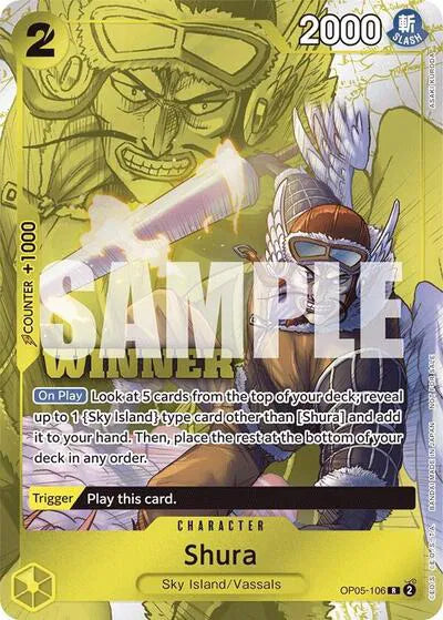 Shura (Winner Pack Vol. 7) One Piece Promotion Cards  R  OP05-106