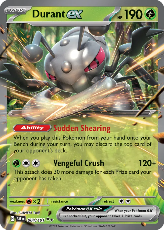 Durant ex Pokemon • Double Rare • 004/191 Surging Sparks