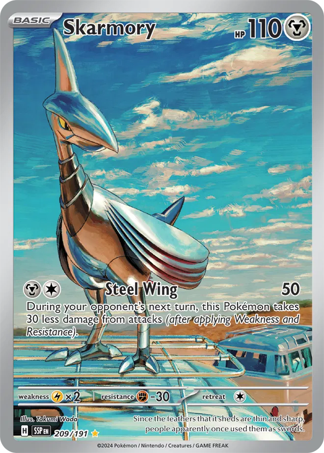 Skarmory Surging Sparks  Illustration Rare  209/191