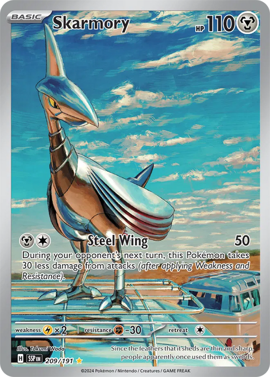 Skarmory Surging Sparks  Illustration Rare  209/191